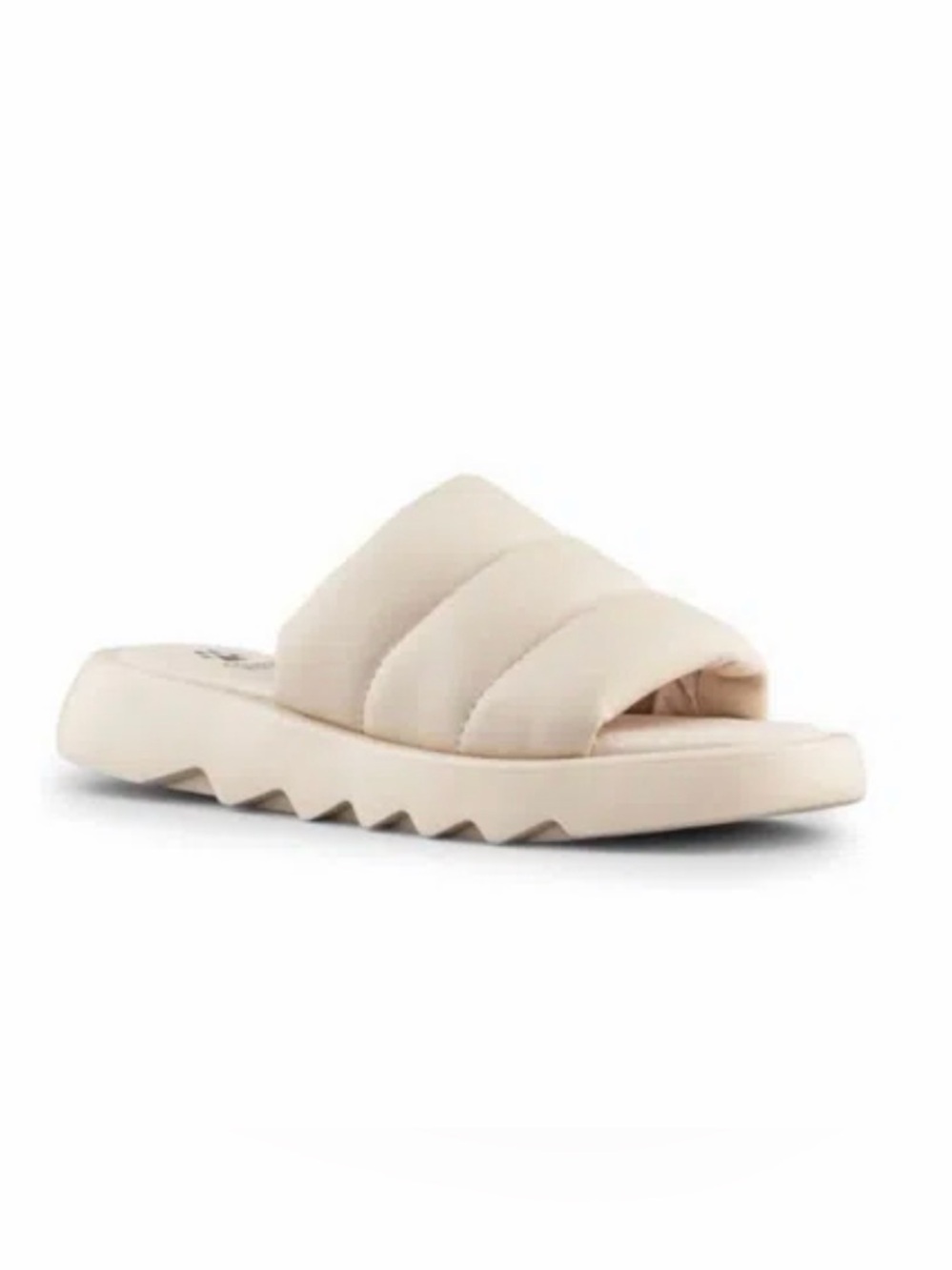 Cougar Puff Slide Sandals in Cream